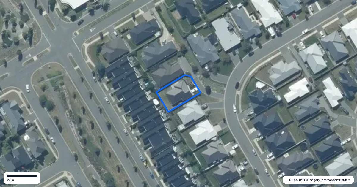 Property context map for 23 Chandler Way, Rolleston