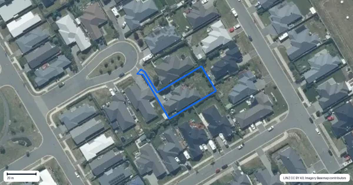 Property context map for 8 Whitney Court, Rolleston