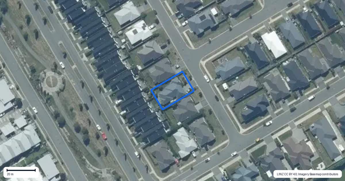 Property context map for 5 Chandler Way, Rolleston