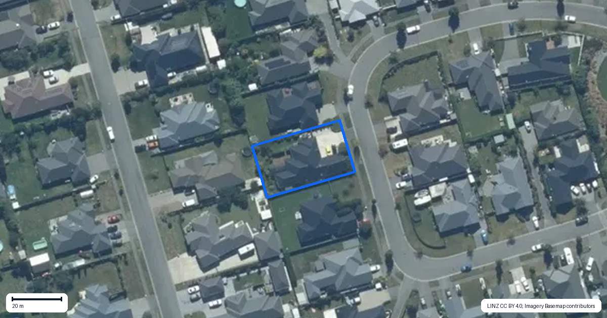 Property context map for 37 Navy Loop, Rolleston