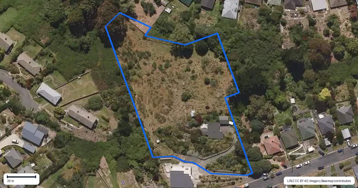 Property context map for 56 Ryehill Street, Calton Hill, Dunedin