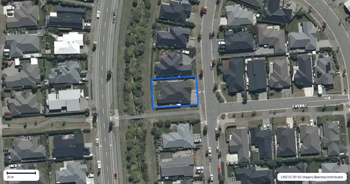 Property context map for 39 Te Whenu Crescent, Marshland, Christchurch