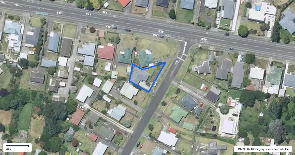 Property context map for 2 Burns Street, Springvale, Whanganui