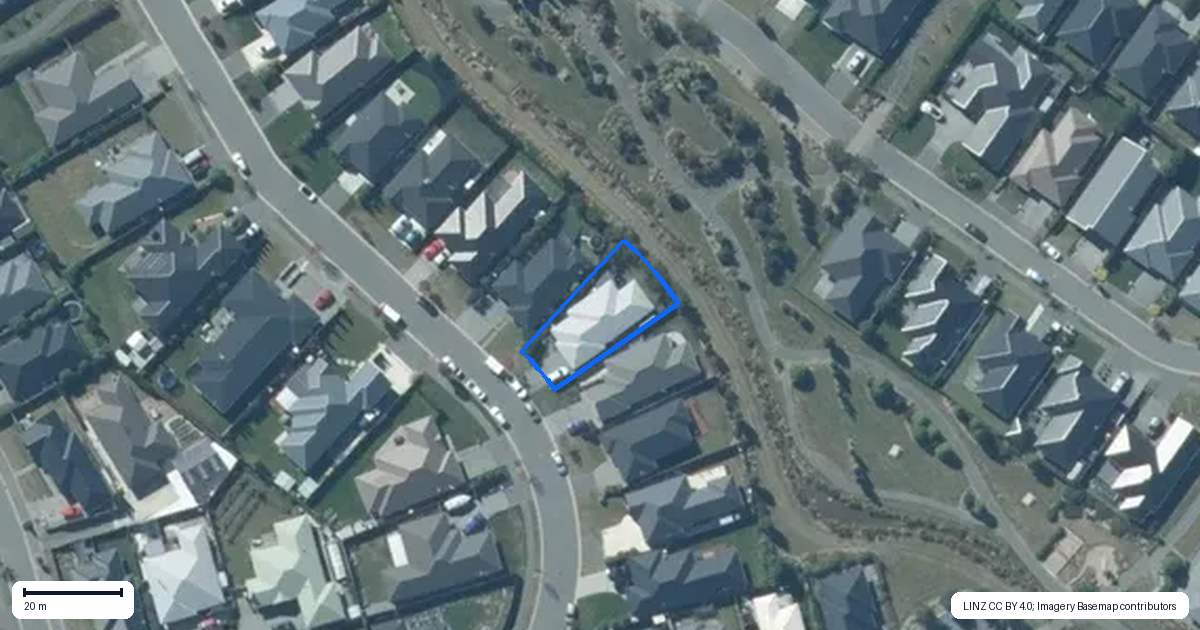 Property context map for 21 Andesite Drive, Rolleston
