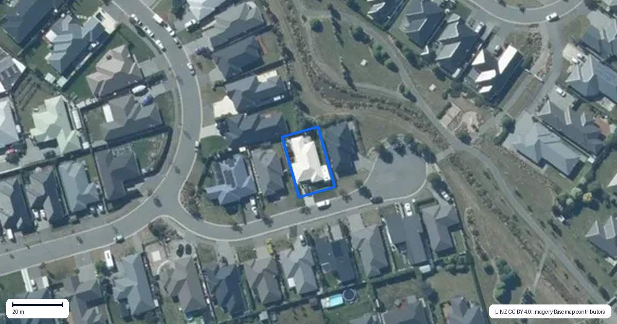 Property context map for 5 Jasper Court, Rolleston