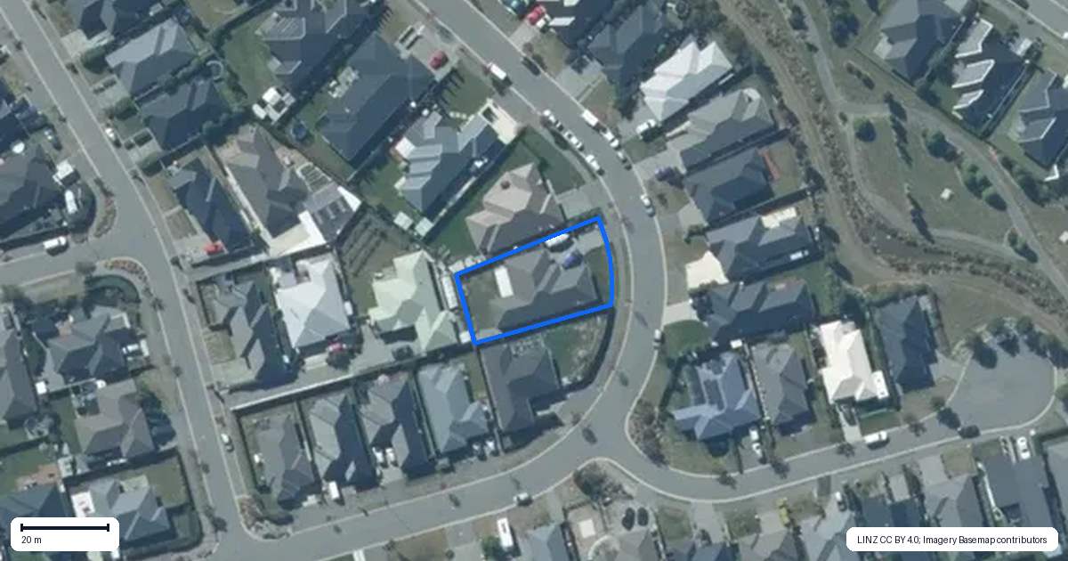 Property context map for 22 Andesite Drive, Rolleston