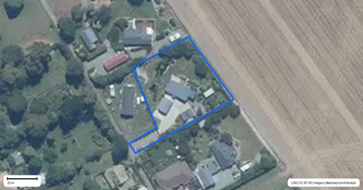 Property context map for 29 Brook Street, Southbridge
