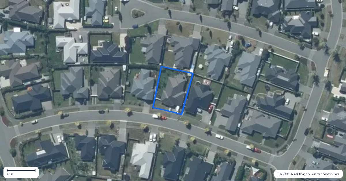Property context map for 8 Genoa Avenue, Rolleston