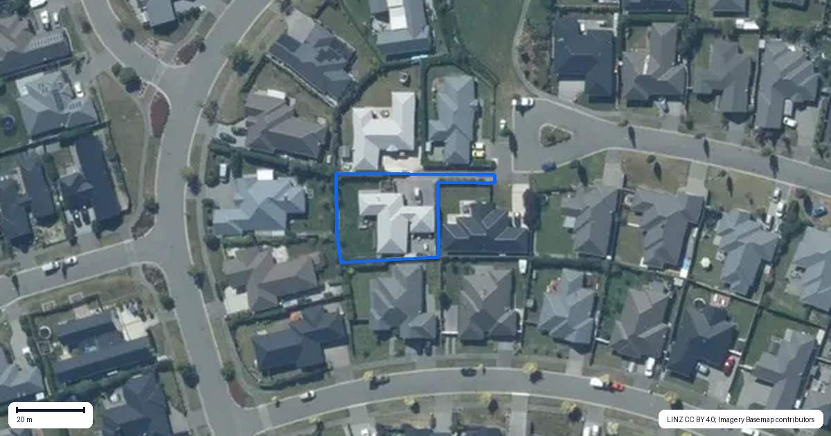Property context map for 13 Loeb Place, Rolleston