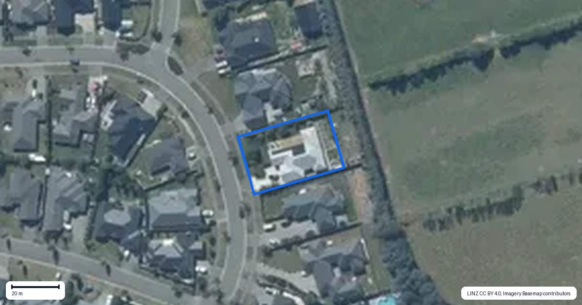 Property context map for 22 Blue Jean Avenue, Rolleston