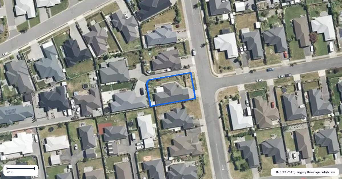 Property context map for 25 Galatos Street, Rangiora