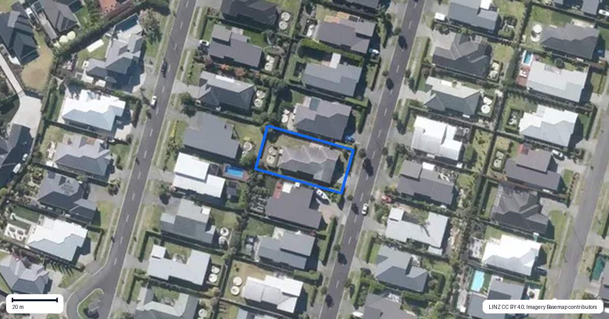 Property context map for 20 Kibblewhite Avenue, Beachlands, Auckland