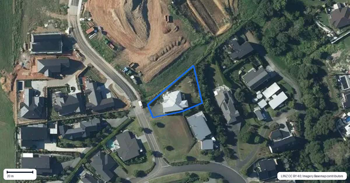 Property context map for 4 Penney Rise, Matakana