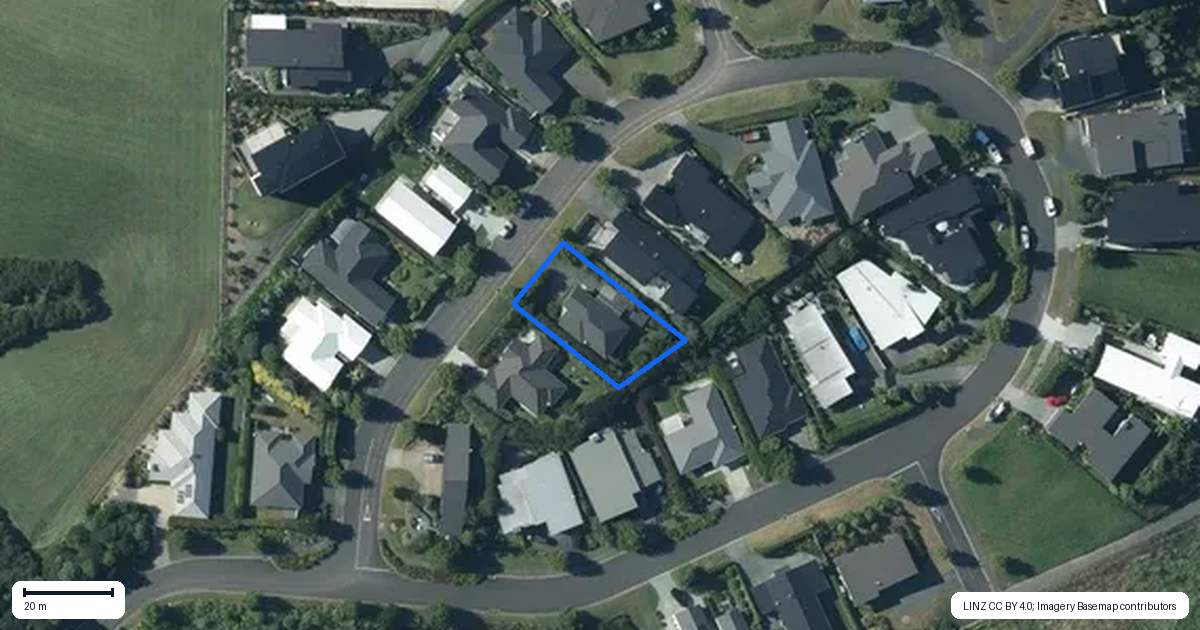 Property context map for 6 Laly Haddon Place, Matakana