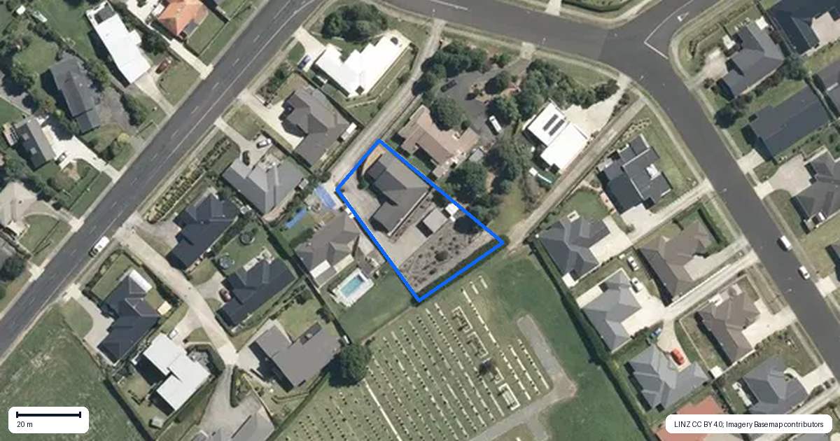 Property context map for 4 Te Aranui Drive, Te Awamutu