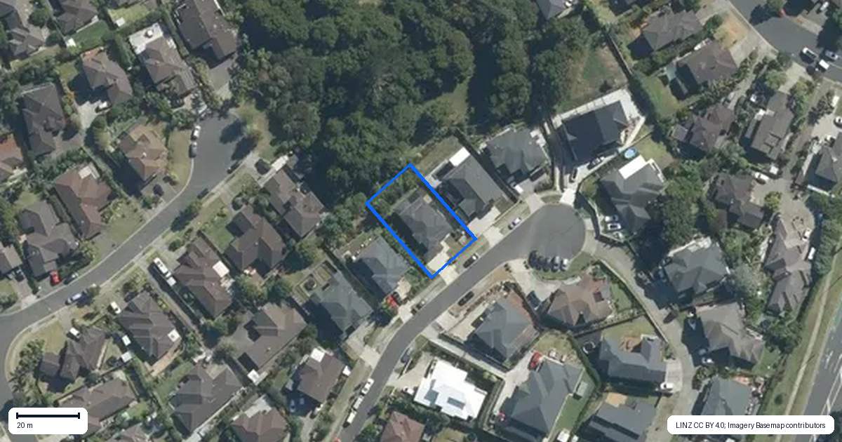 Property context map for 13 Spyglass Street, Red Beach, Whangaparaoa
