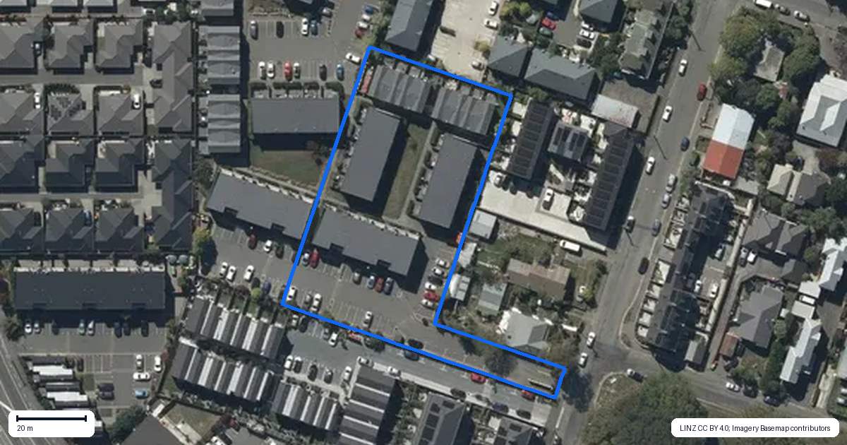 Property context map for 27/17 Bunyan Street, Waltham, Christchurch