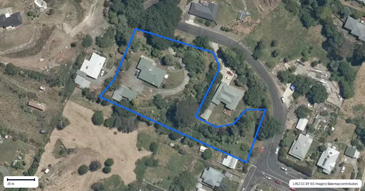 Property context map for 4 Windsor Road, Waipawa