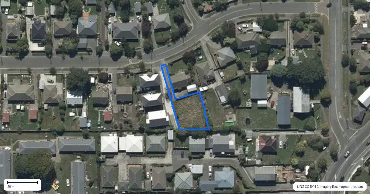 Property context map for 46A Torlesse Street, Avonside, Christchurch