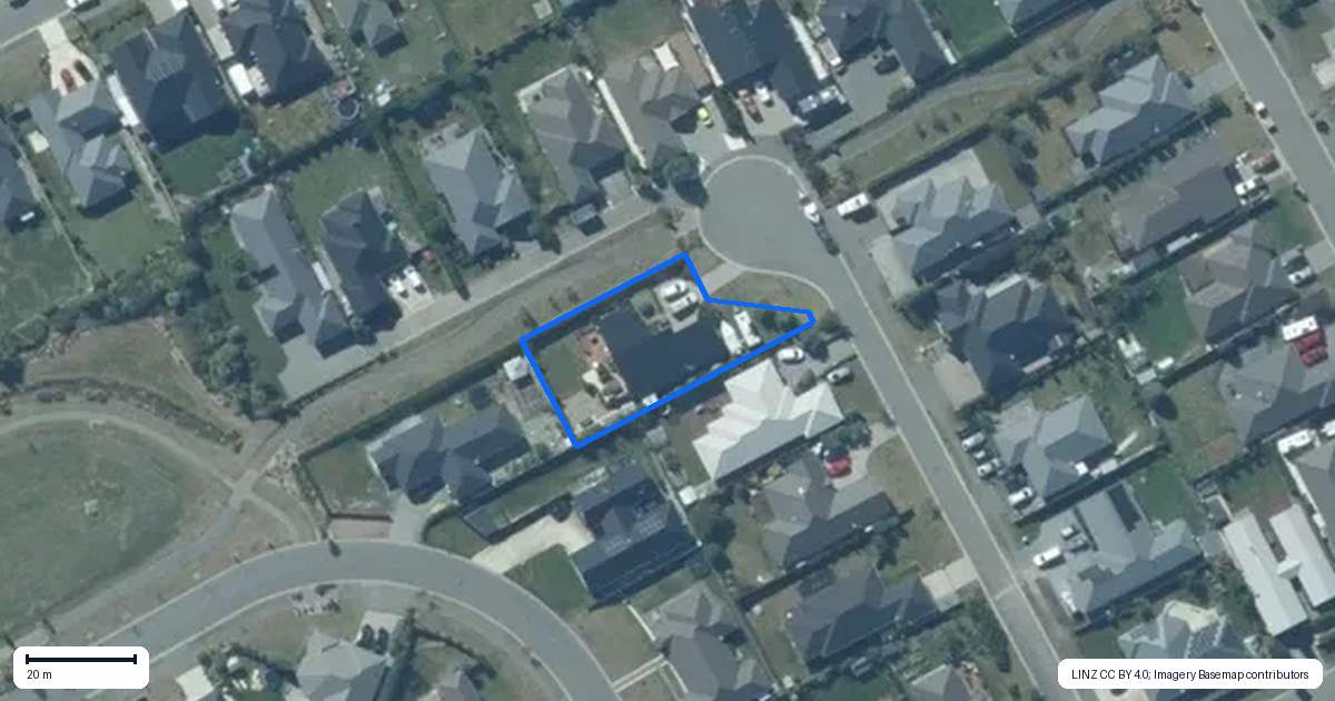 Property context map for 9 Rhyolite Court, Rolleston