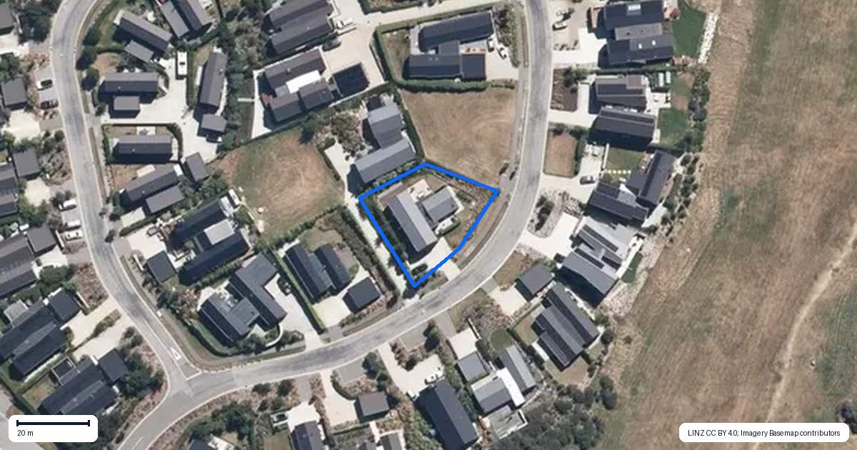 Property context map for 9 Falconer Rise, Jacks Point, Queenstown