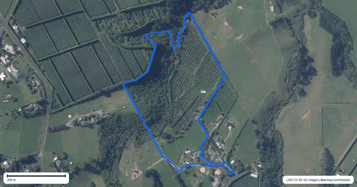 Property context map for 71C Laurel Drive, Whakamarama