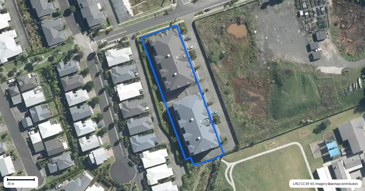 Property context map for 58 Rewa Rewa Lane, Orewa