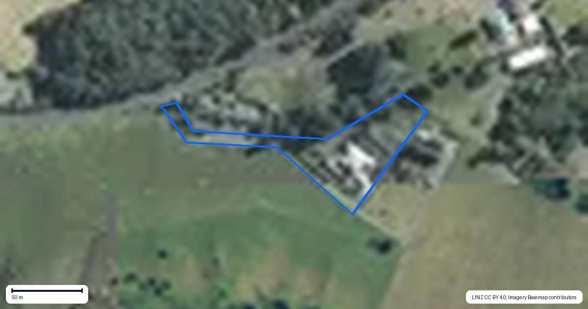 Property context map for 215A Bald Hill Road, Waiuku
