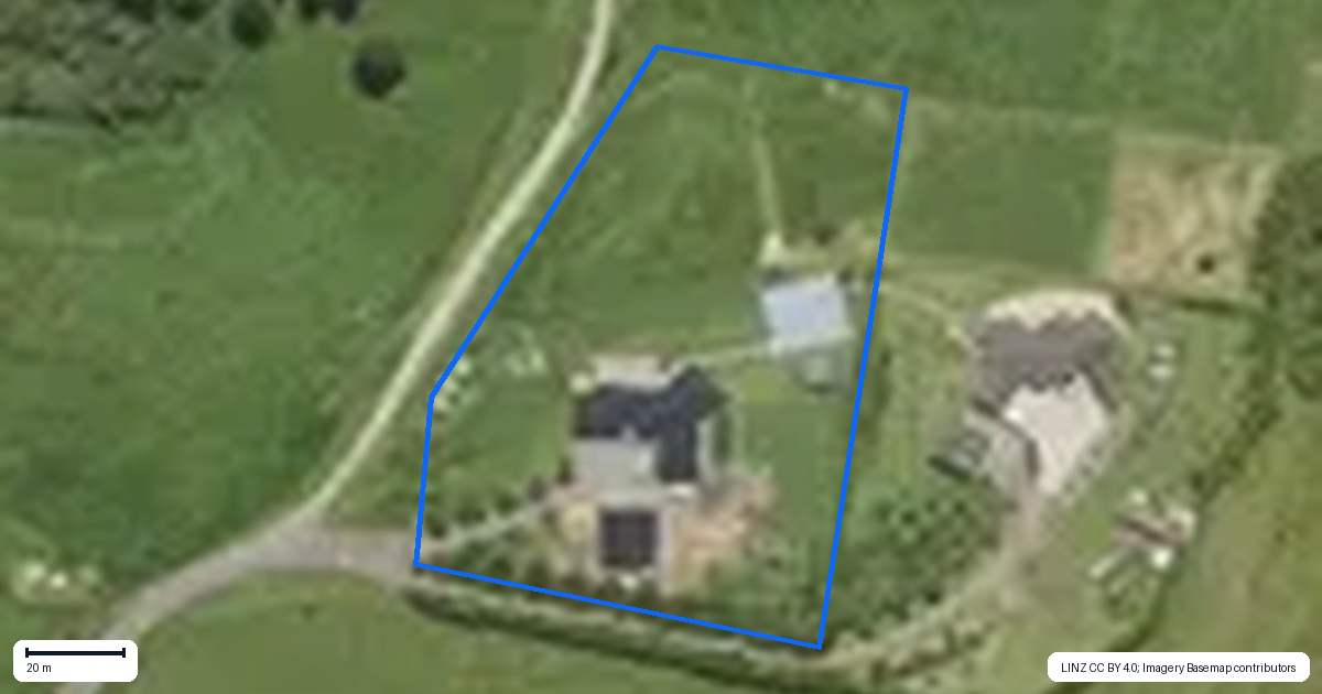 Property context map for 135D McLaren Falls Road, Omanawa