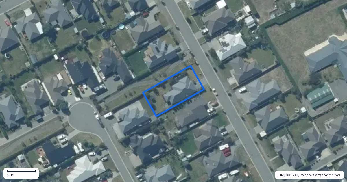 Property context map for 21 Lignite Drive, Rolleston