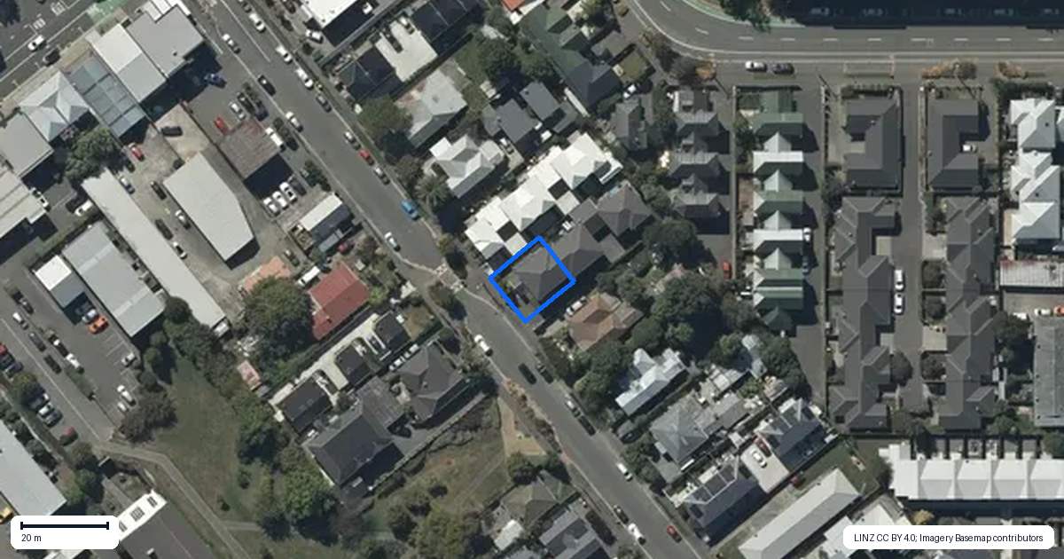 Property context map for 21A Dickens Street, Addington, Christchurch