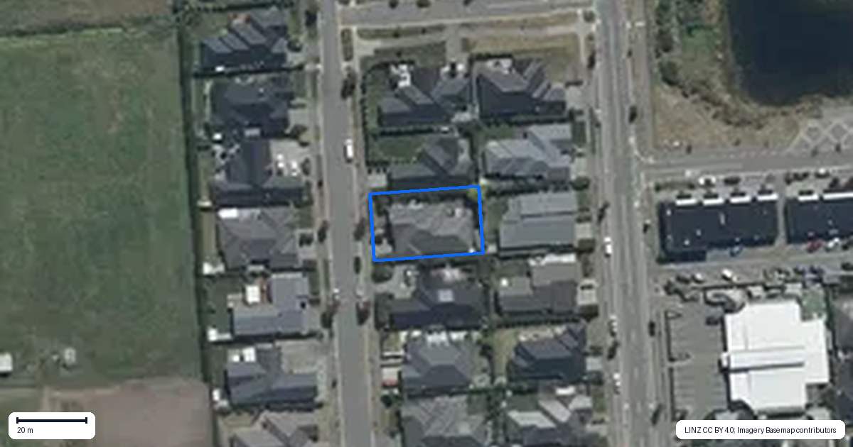 Property context map for 84 Metehau Street, Marshland, Christchurch