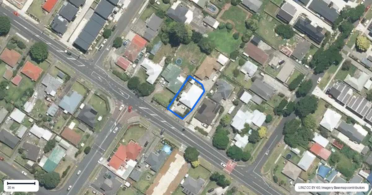 Property context map for 101 Russell Road, Manurewa, Auckland
