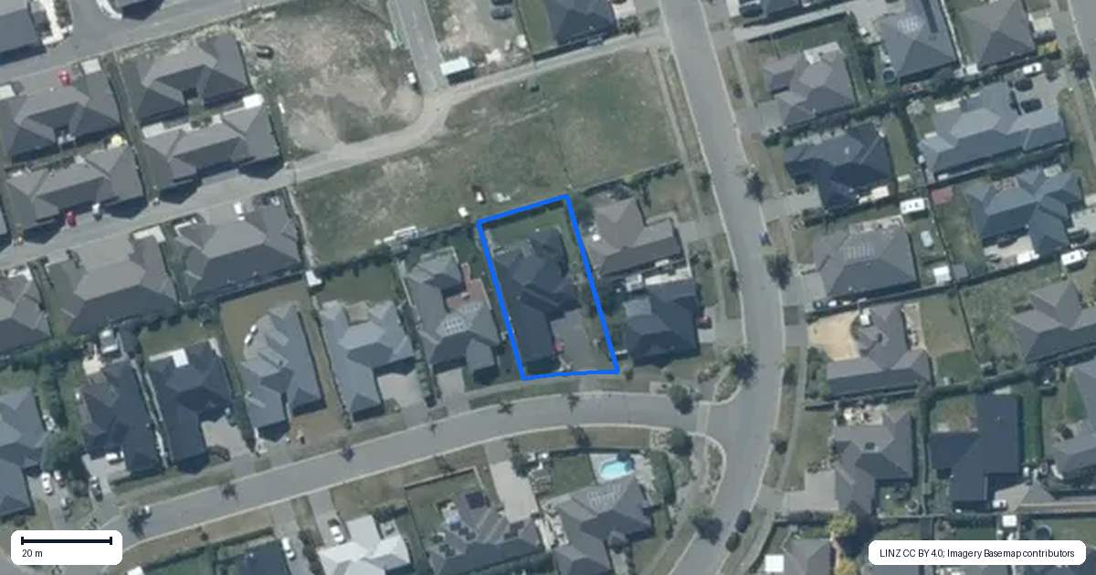 Property context map for 27 Denimes Crescent, Rolleston