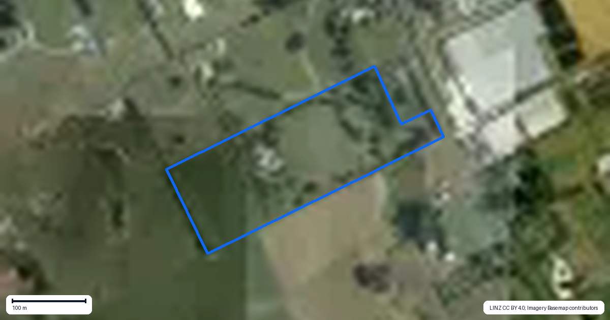 Property context map for 382 Razorback Road, Pokeno