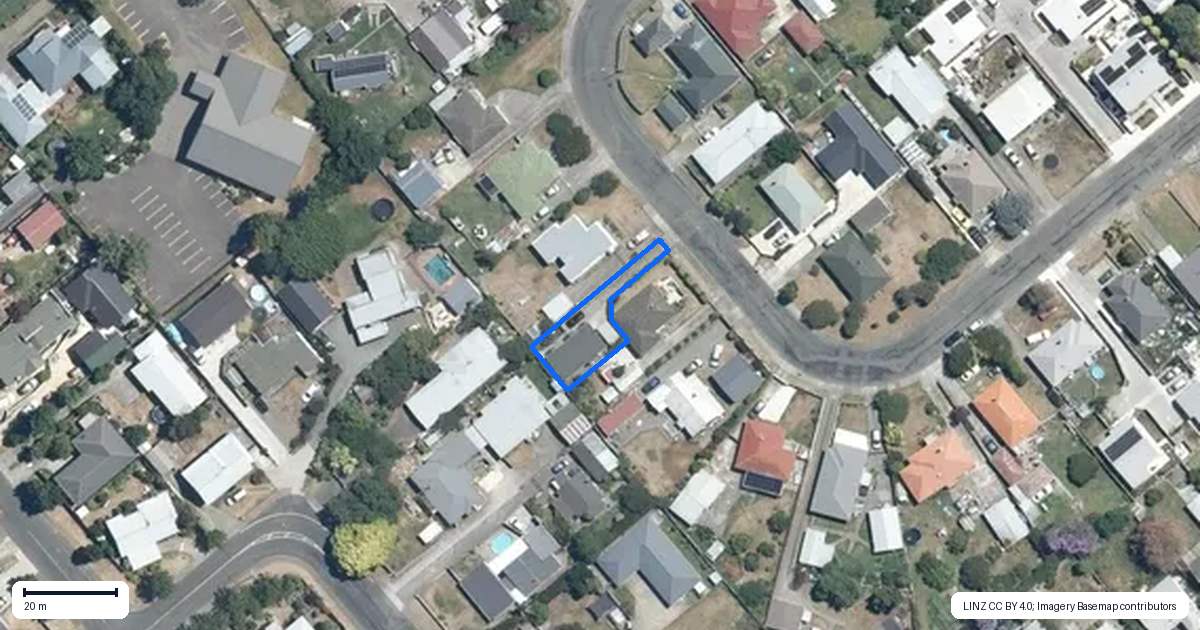 Property context map for 736 Ngaio Street, Mahora, Hastings