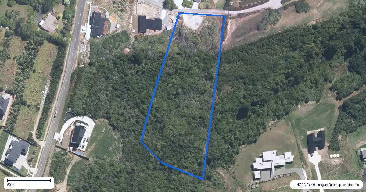 Property context map for 185 Point View Drive, East Tamaki Heights, Auckland