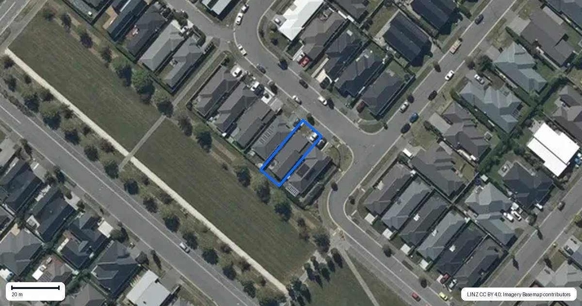 Property context map for 56 Bamber Crescent, Halswell, Christchurch
