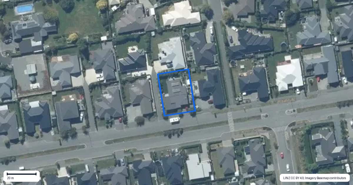 Property context map for 84 Tauhinu Avenue, Lincoln