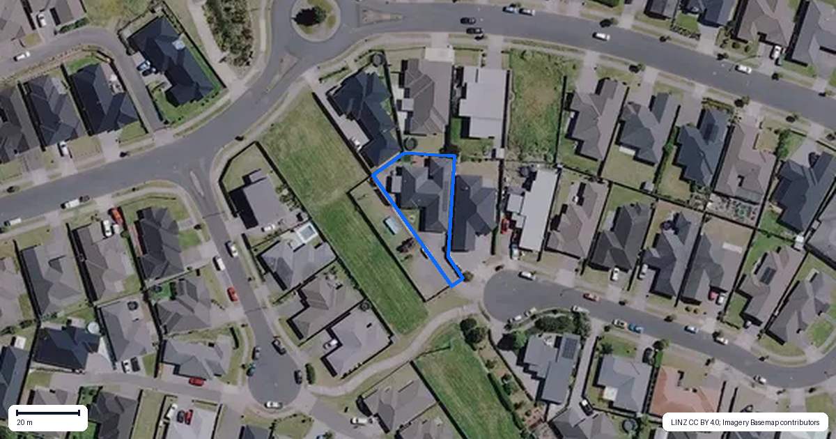 Property context map for 20 Teatree Close, Huntington, Hamilton