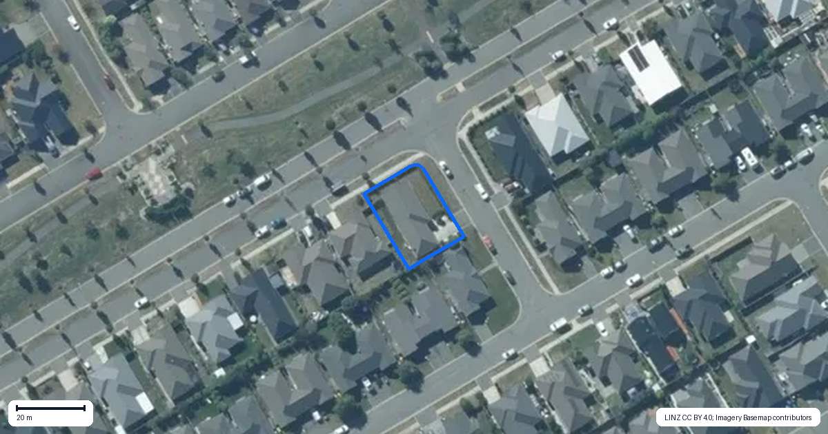 Property context map for 3 Abington Way, Rolleston