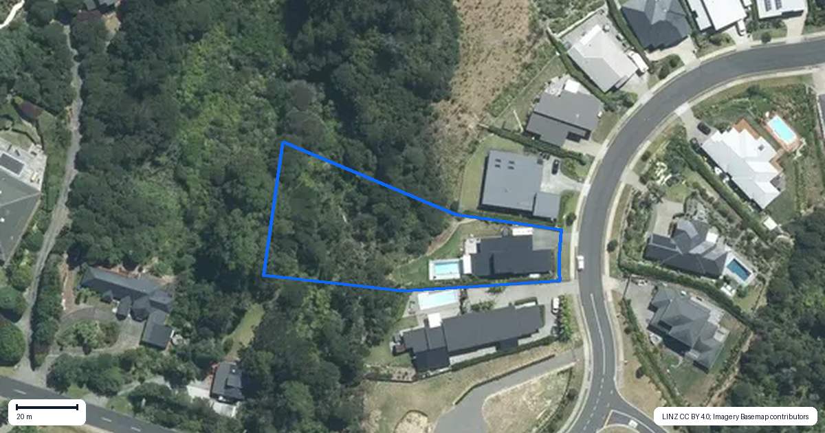 Property context map for 5 Woodridge Drive, Stanmore Bay, Whangaparaoa