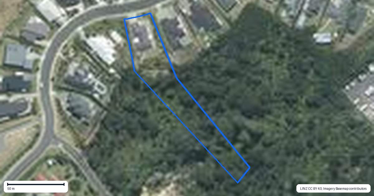 Property context map for 8 Woodridge Drive, Stanmore Bay, Whangaparaoa