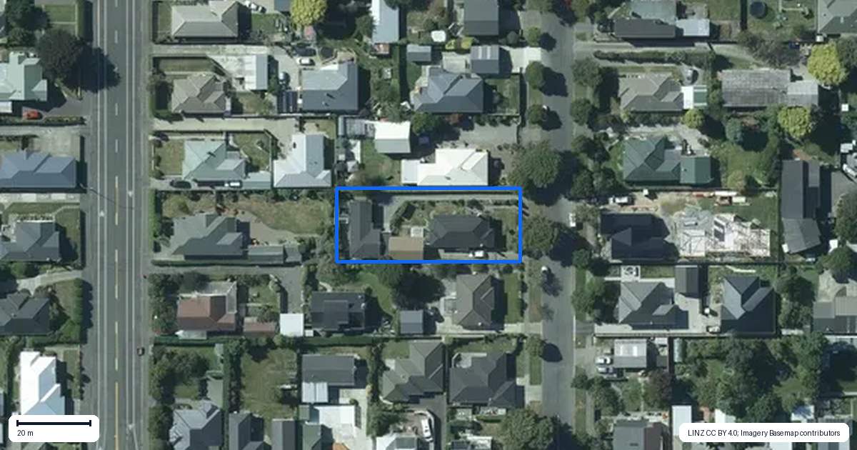 Property context map for 90 Abbot Street, Waverley, Invercargill