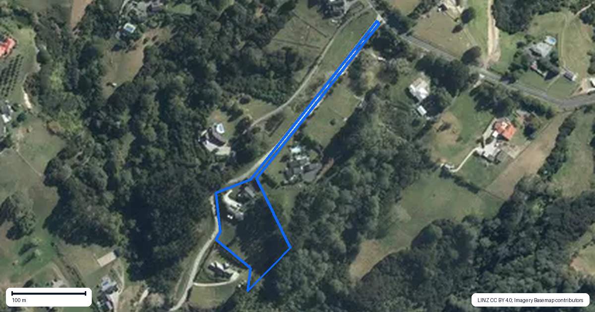 Property context map for 288 Glenmore Road, Coatesville