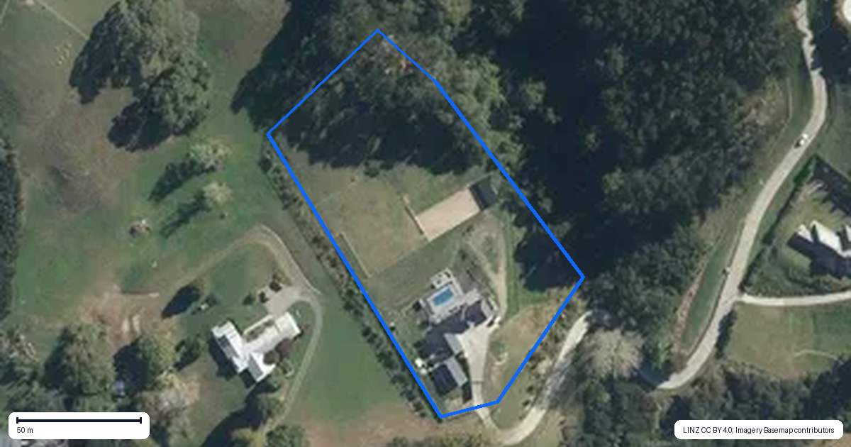 Property context map for 276A Glenmore Road, Coatesville
