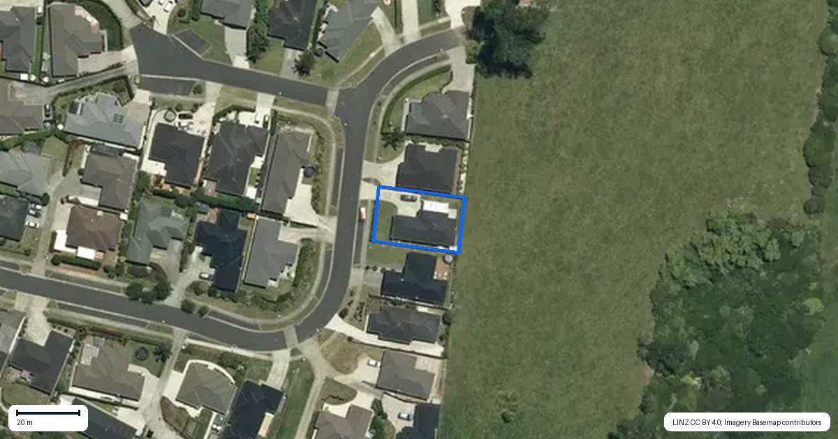 Property context map for 46 Moira Drive, Tuakau