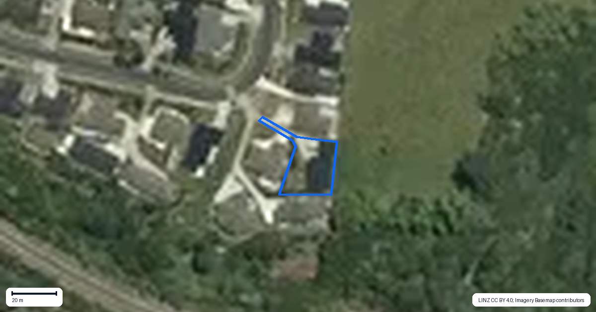 Property context map for 38 Moira Drive, Tuakau