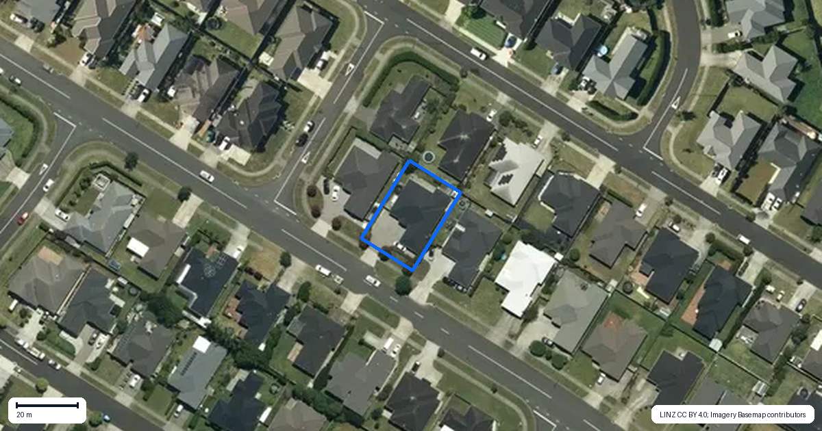 Property context map for 132 Hillpark Drive, Pokeno