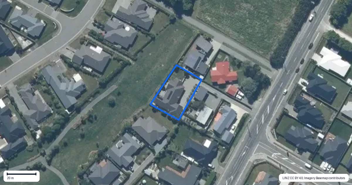 Property context map for 568C Birchs Road, Lincoln